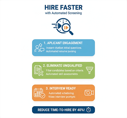 Hire faster with automated screening