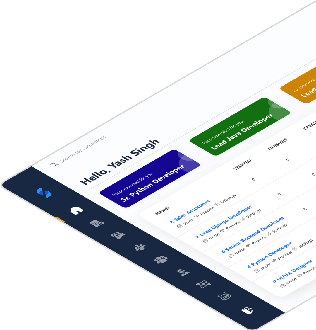 SkillSauce platform interface demonstration